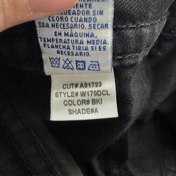 Hudson Jeans Hudson Y2K Low Rise Dark Black Flap Button Pocket Slim Boot Size 26 - Picture 11 of 11